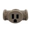 Projex Plug Adapter, Outlet Tap, 5-15P, Beige FA-848E/15BUPRJ - alternate 4